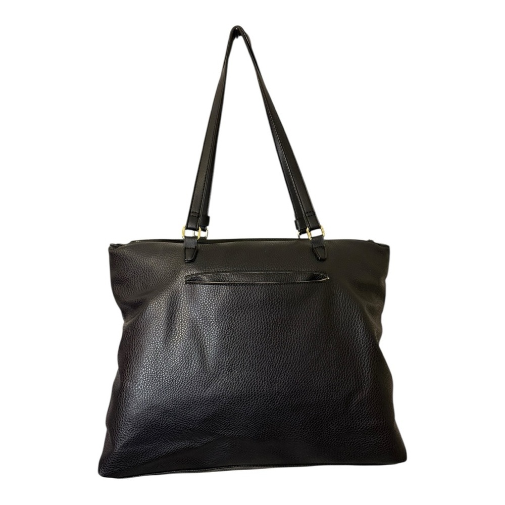 Tutilo Black Tote Laptop Bag Minimalist - Picture 3 of 12